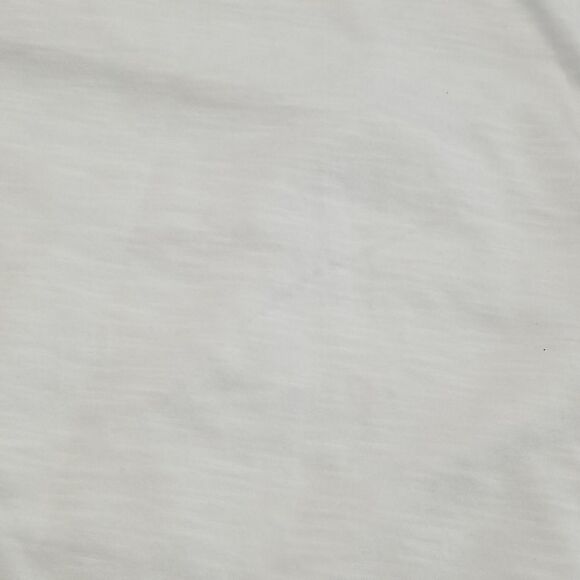 🎁5/$25 Liz Claiborne Shirt Womens Medium Ruffled Sleeveless Top White Gym - Picture 4 of 9